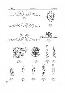 wrought steel ornaments