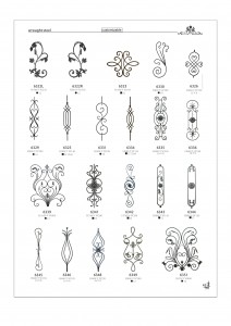 wrought steel ornaments